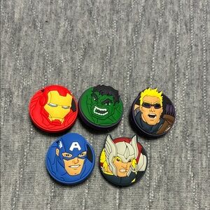 Marvel Superhero Jibbitz Croc Shoe Charms Set